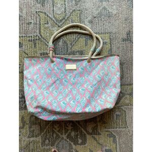 Lilly Pulitzer beach tote bag